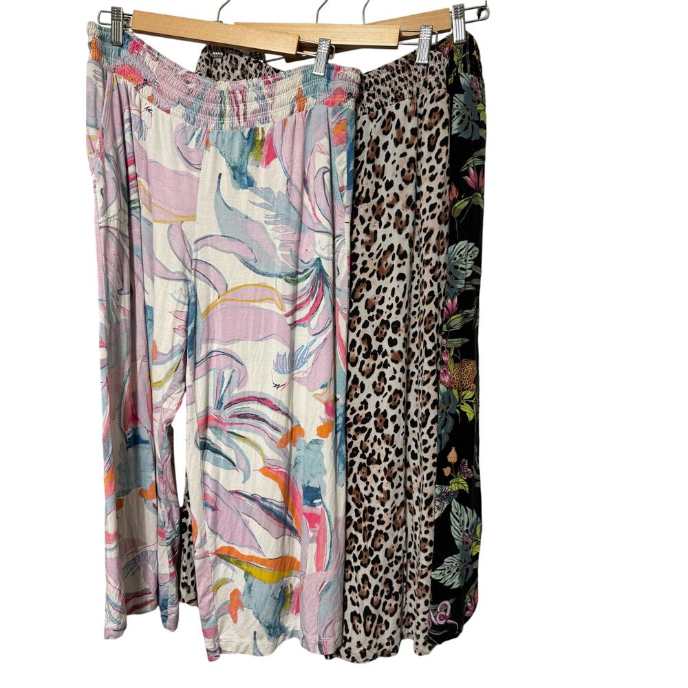 Set of 3!!Soma Pajama Loungewear Bottoms Cropped Large